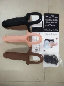Curve Dong Hollow Silicone Strap-on 2