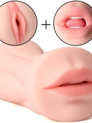 2 In 1 Vagina and Mouth Pocket Pussy Male Masturbator