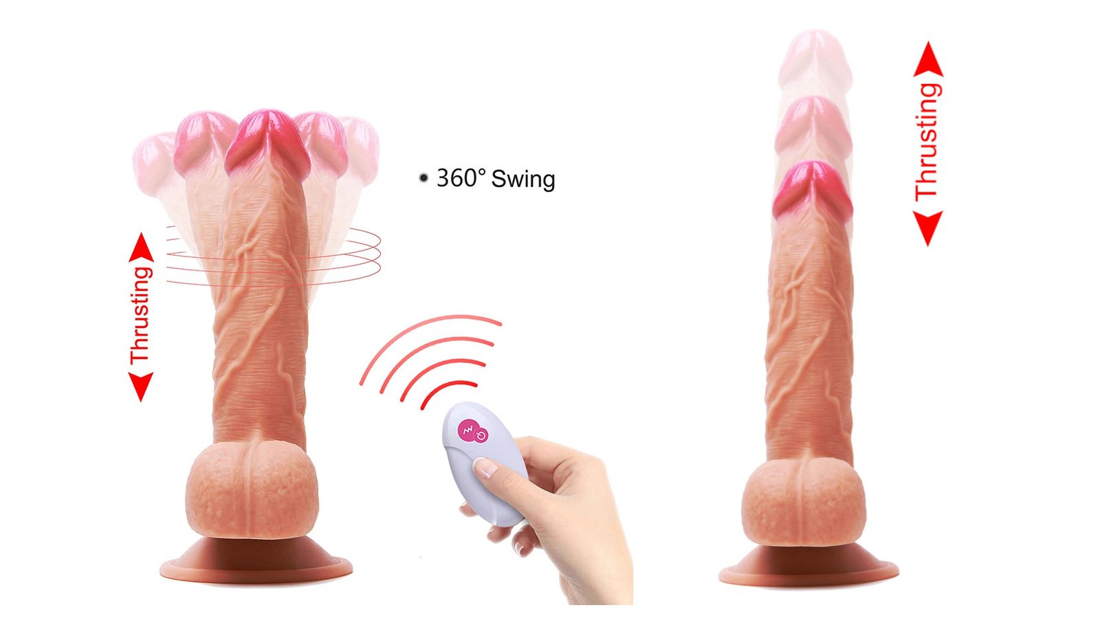 Automatic Up Down And Rotating Dildo Vibrator 5