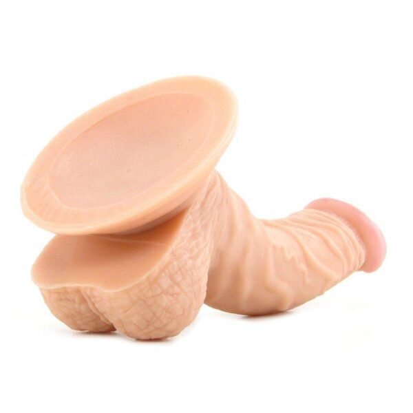 Buy 6 Inch Realistic Curved Dildo Vibrator with Suction Cup 2
