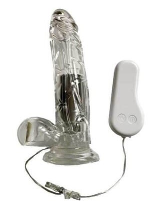 Crystal Lover Jelly Realistic Vibrator with Suction Cup