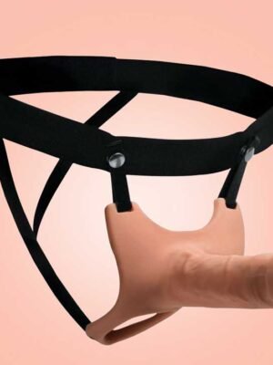 Curve Dong Hollow Silicone Strap-on