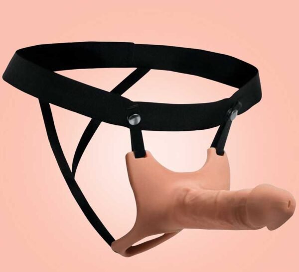 Curve Dong Hollow Silicone Strap-on