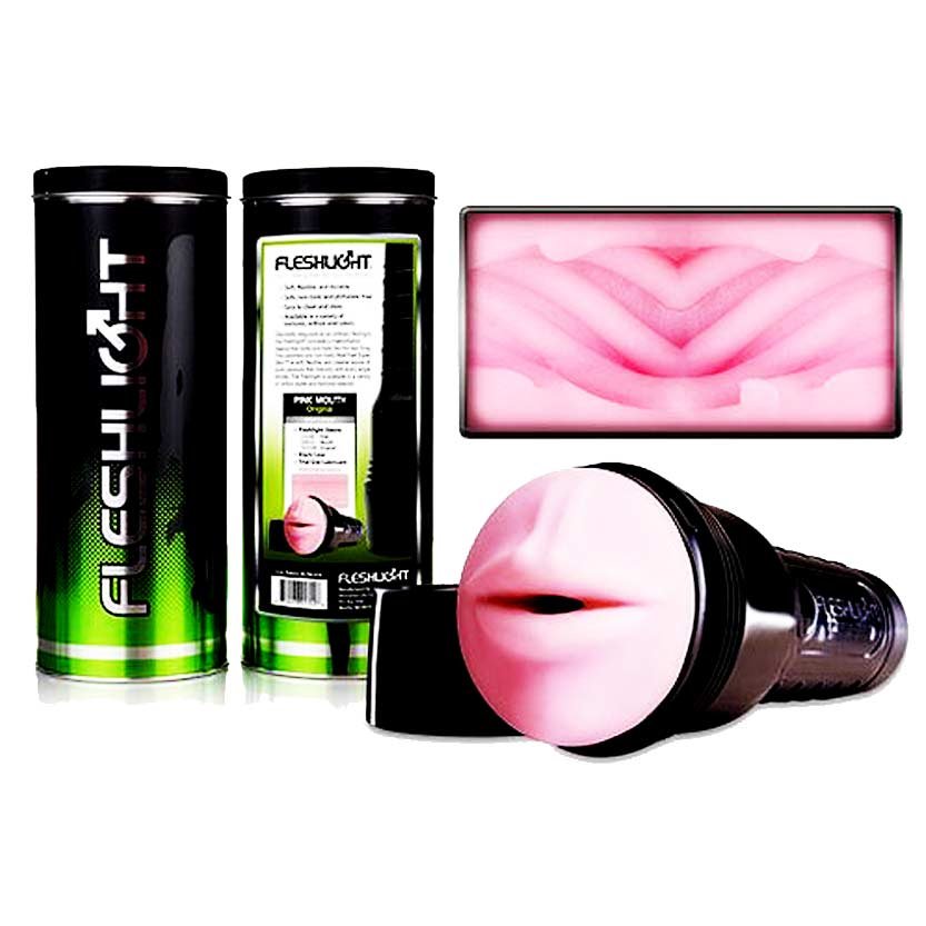 Deep Throat Mouth Flesh Cup Light Masturbator