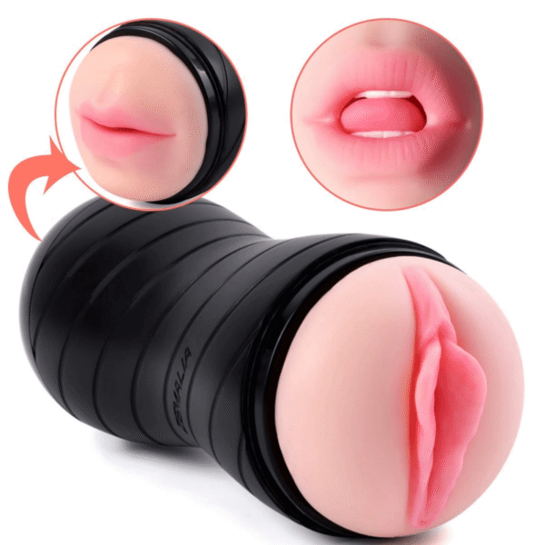 Double Ended Stroker Mouth And Pussy Vagina Oral Blow Job Masurbation Sex Toys 3