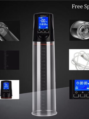 Electric Penis Extender Pump Strong USB Rechargeable LED Automatic Enlargement Vacuum Erection enlarger