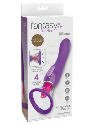 Fantasy Tongue Vibrator With Dildo 2 In 1