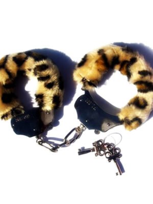 Fetish Fantasy Furry Cuffs in Leopard