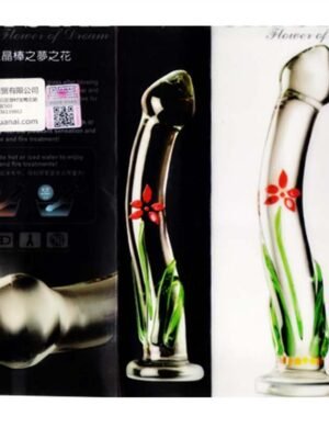 Flower Crystal Glass Dildo Sex Toy V2