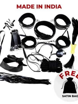Full Leather BDSM SEX KIT Black Color