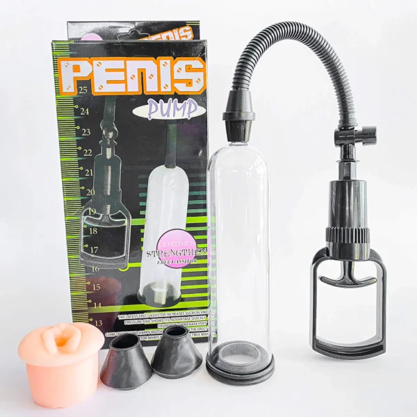 Penis Pump Enlargement Device with Attached Pussy 1