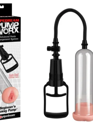 Penis Pump Enlargement Device with Attached Pussy 2
