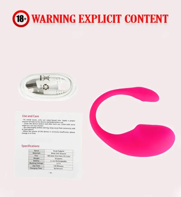 RUSH 5 WIRELESS SMART MOBILE APP COUPLE VIBRATOR by LOVESENSE 3