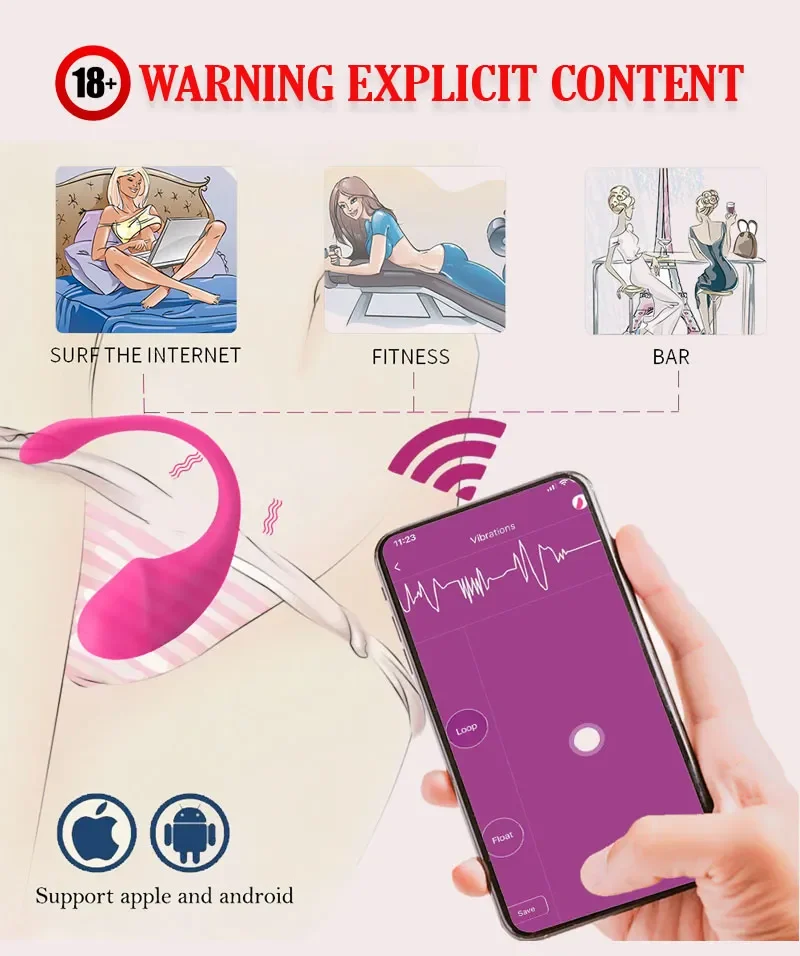 RUSH 5 WIRELESS SMART MOBILE APP COUPLE VIBRATOR by LOVESENSE 4