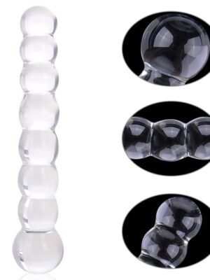 Ultra Beaded Crystal Glass dildo